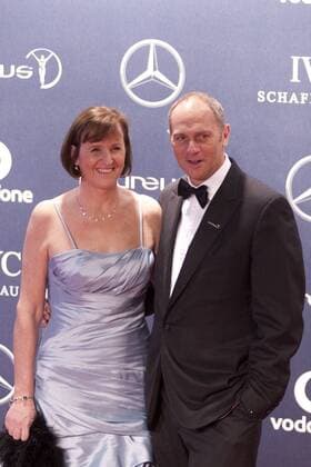 06.02.2012 London, England. Sir Steve Redgrave and his wife Ann at the Laureus Sports Awards in The Queen Elizabeth Conference Centre London xMitchellxGunnx  ActionPlus11241925