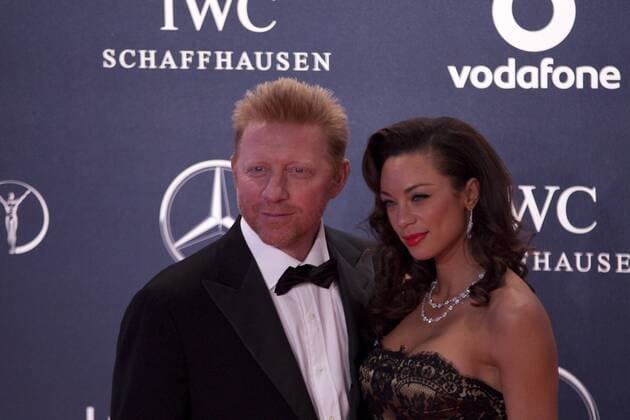 06.02.2012 London, England. Boris Becker and his wife Lilly at the Laureus Sports Awards in The Queen Elizabeth Conference Centre London xMitchellxGunnx  ActionPlus11241930