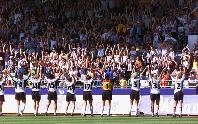 Fussball Europameisterschaft Frauen Deutschland vs. Norwegen Halbfinale Jubel Deutschland
