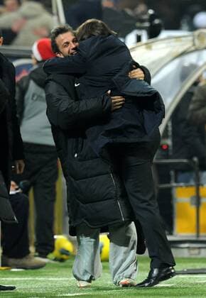 Alessandro DEL PIERO , Antonio CONTE (Juventus) Milano 8 02 2012 Stadio Giuseppe Meazza Coppa Italia 2011 2012 Football Calcio Milan Vs Juventus allexsabba