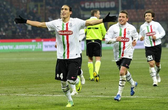Gc Milano 08 02 2012 - coppa Italia Milan-Juventus Martin Caceres 