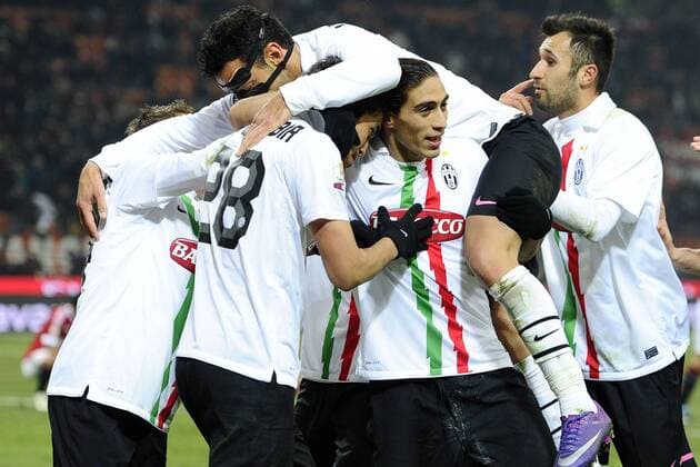 Gc Milano 08 02 2012 - coppa Italia Milan-Juventus Martin Caceres 