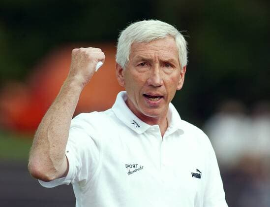 Fussball Oberliga 07 Ludwigsburg vs. SV Sandhausen: Trainer Willi Entenmann (Sandhausen)