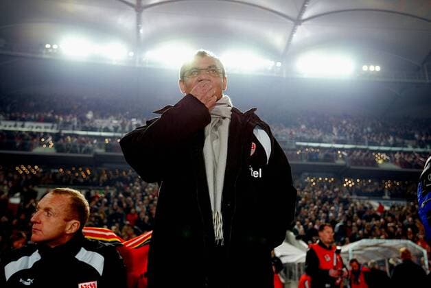 Fussball UEFA Cup Achtelfinale Rueckspiel VFB Stuttgart vs. Celtic Glasgow Felix Magath (Trainer VFB)