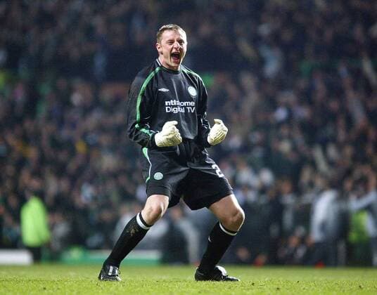Fussball Uefa Cup Hinspiel Achtelfinale Celtic Glasgow - VFB Stuttgart Robert Douglas ( Glasgow )