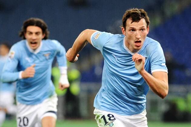 Libor Kozak Lazio dopo il gol 3-2 Celebration after scoring Lazio Roma vs AC Cesena Serie A antoxbalda