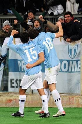 Libor Kozak Lazio dopo il gol 3-2 Celebration after scoring Lazio Roma vs AC Cesena Serie A antoxbalda