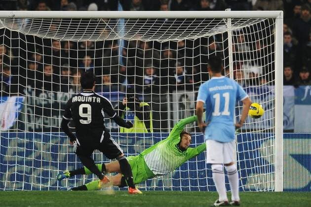Goal Vincenzo Iaquinta Cesena Goal on penalty Lazio Roma vs AC Cesena Serie A andreaxstaccioli