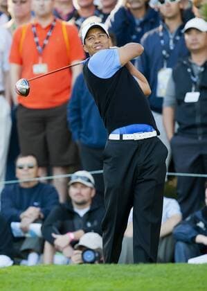 February 09, 2012: PGA Golf Herren golfer Tiger Woods in action during the first round of the AT&T Pebble Beach Pro-Am at the Spyglass Hill Golf Course in Pebble Beach, CA. Â© Damon Tarver Cal Media PGA Golf Herren 2012: AT&T Pebble Beach Pro-Am FEB 09 - ZUMAct6
