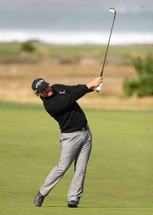 February 10, 2012: PGA Golf Herren Pro Ryan Moore in action during the second round of the AT&T Pebble Beach Pro-Am at the Monterey Peninsula Country Club in Pebble Beach, CA. David Godinez Cal Media PGA Golf Herren 2012: AT&T Pebble Beach Pro-Am FEB 10 - ZUMAcg4