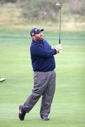 February 10, 2012: PGA Golf Herren Pro Kevin Stadler in action during the second round of the AT&T Pebble Beach Pro-Am at the Monterey Peninsula Country Club in Pebble Beach, CA. David Godinez Cal Media PGA Golf Herren 2012: AT&T Pebble Beach Pro-Am FEB 10 - ZUMAcg4