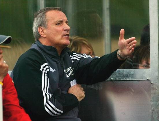 Fussball Herren SGV Freiberg - SV Sandhausen : Trainer Günter Sebert (SV)