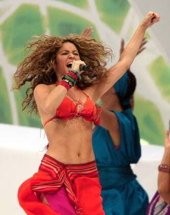 Fussball Herren FIFA WM Weltmeisterschaft 2006 Italien - Frankreich: Shakira