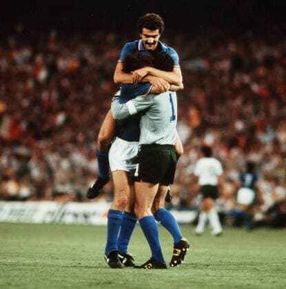 Fussball WM Weltmeisterschaft 1982 82 in Spanien, BRD Deutschland vs. Italien, Jubel