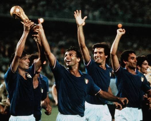 Fussball WM Weltmeisterschaft 1982 82 in Spanien, Deutschland BRD-Italien: Jubel Italien