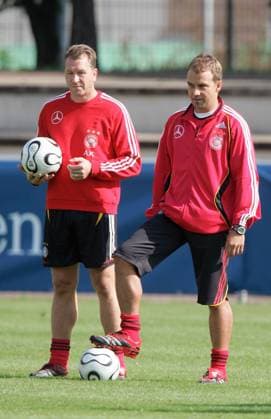 Fussball Herren Nationalmannschaft Deutschland Training : v.l. Torwart Trainer Andreas Köpke , Co Trainer Hans-Dieter Flick