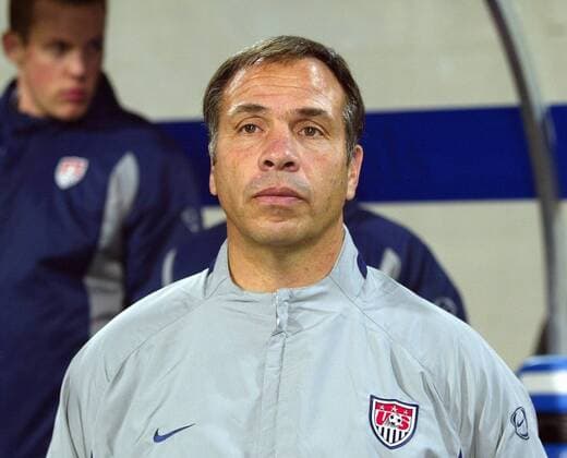 FUSSBALL Test-Laenderspiel 27.03.2002 Deutschland 4-2 USA US Trainer Bruce Arena