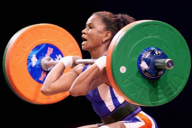 Olympische Spiele Sommerspiele Sydney 2000 Gewichtheben Damen Feature Sabryna Richards ( Frankreich )