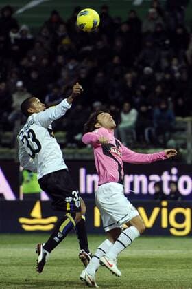 AC Parma - Juventus Turin, Andrea Pirlo-Fabiano Santacroce fallo rigore 
