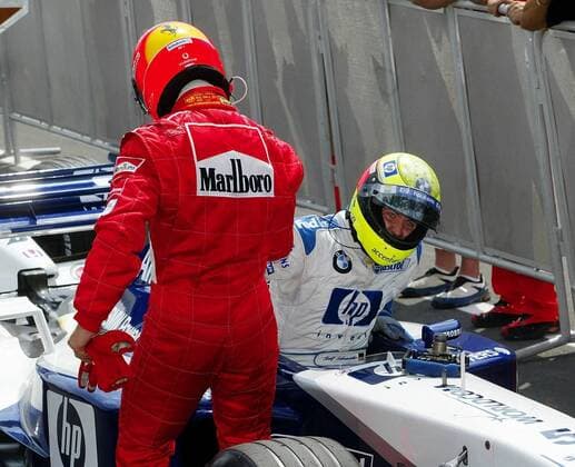 Motorsport Formel 1 Grosser Preis von Deutschland Hockenheim 2002 v.r.: Ralf Schumacher und Michael Schumacher