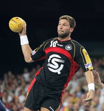 Handball Länderspiel Deutschland - Slowenien Daniel Stephan ( Deutschland )