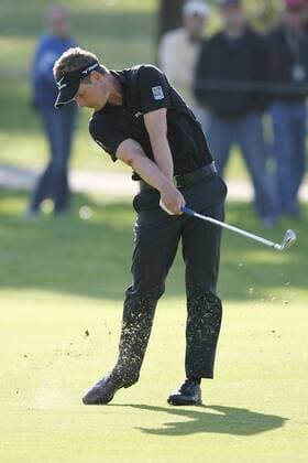 Feb. 18, 2012 - Pacific Palisades, California, U.S. - 02 18 12 Pacific Palisades, CA: Luke Donald during the third round of the Northern Trust Open held at the Riviera Country Club 2 18 12 Northern Trust Open Third Round - ZUMAec2