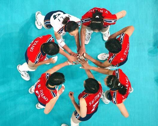 Volleyball Weltmeisterschaft WM Damen 2002 China Auszeit