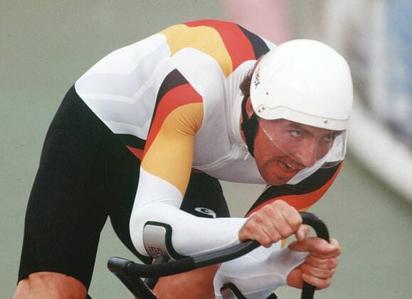 Radsport Olympische Spiele 1992 Barcelona Einer Verfolgung Silber Jens Lehmann