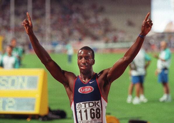 Leichtathletik WM Weltmeisterschaft Athen 1997 400 Herren Johnson Michael