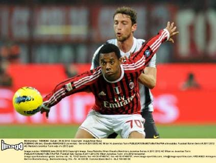 ROBINHO (Milan), Claudio MARCHISIO (Juventus) - Serie A 2011 2012 AC Milan Vs Juventus Turin allexsabba