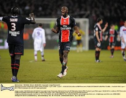 Mohamed Sissoko et Mamadou Sakho (PSG) Football : Lyon PSG - Ligue 1 - 25.02.2012 N.LeGouic FEP Panoramic 