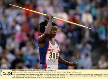 Judy Simpson (GBR) - Siebenkampf, Speerwurf