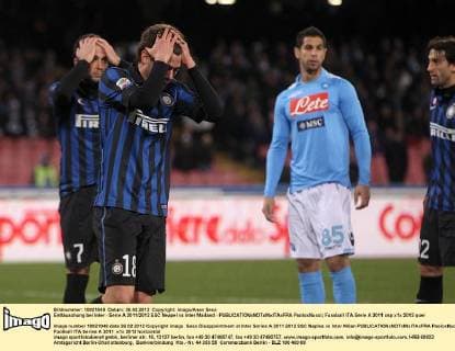 Enttäuschung bei Inter - Serie A 2011 2012 SSC Neapel vs Inter Mailand - PaoloxNucci