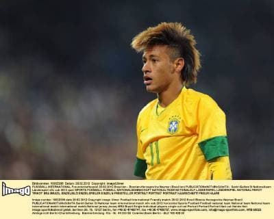 FUSSBALL INTERNATIONAL Freundschaftsspiel 28.02.2012 Brasilien - Bosnien-Herzegowina Neymar (Brasilien) 