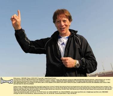 Fussball International WM Qualifikation 2014 28.02.2012 Training Libanon Trainer Theo Buecker (Libanon) 