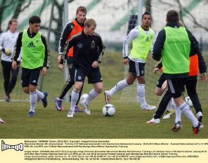 Maximilian Beister (Mi.,Deutschland) - Training U 21 Nationalmannschaft in der Sportschule Abtnaundorf Leipzig - 28.02.2012,Mann,Männer