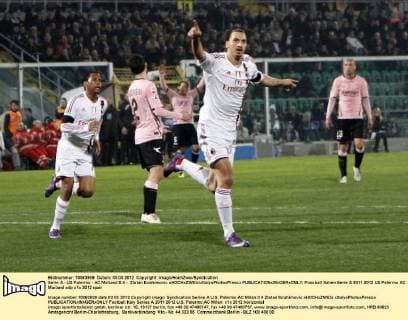 Serie A - US Palermo - AC Mailand 0:4 - Zlatan Ibrahimovic xHOCHxZWEIx xItalyxPhotoxPressx 