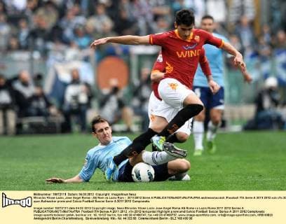 Miroslav Klose Lazio, Jose Angel Roma - AS Rom vs Lazio Rom - 2011 2012 Serie A andreaxstaccioli