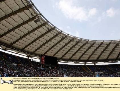 FUSSBALL - Serie A, Roma vs Lazio ROM,ITALIEN,04.MAR.12 - FUSSBALL - Serie A, AS Rom vs SS Lazio Rom. Bild zeigt das Stadion. Stadio Olimpico. 
