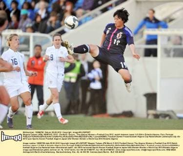Megumi Takase (JPN), MARCH 5, 2012 - Football Soccer : The Algarve Women s Football Cup 2012, match between Japan 1-0 USA in Estadio Algarve, Faro, Portugal.  (sswa040566)