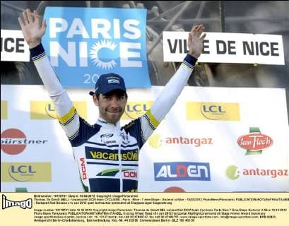 Thomas De Gendt (BEL) - Vacansoleil DCM team CYCLISME : Paris - Nice - 7 eme Etape - Sisteron a Nice - 10 03 2012 PhotoNews Panoramic 