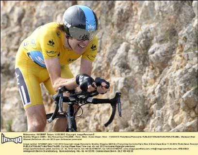 Bradley Wiggins (GBR) - Sky Procycling CYCLISME : Paris - Nice - 8 eme Etape - Nice - 11 03 2012 PhotoNews Panoramic 