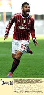 Antonio NOCERINO (Milan) goal celebration Milano 11 03 2012 Stadio Giuseppe Meazza Serie A 2011 2012 Football Calcio - AC Milan vs. US Lecce - allexsabba