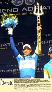 Vincenzo Nibali (Liquigas) gewinnt die Rundfahrt Tirreno - Adriatico 2012 - 7.Etappe San Benedetto del Tronto - 