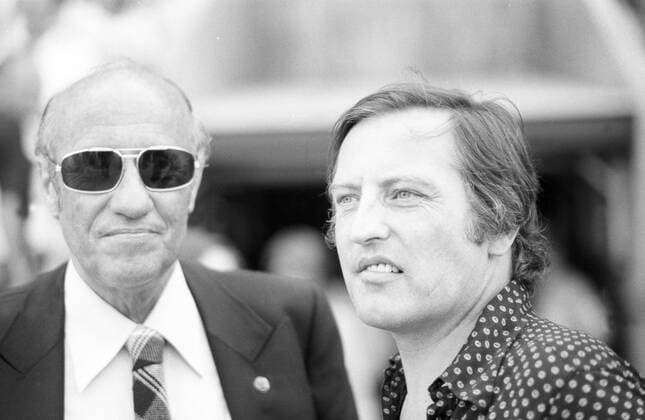 Bundestrainer Helmut Schön (li., BR Deutschland DFB) und Präsident Gerhard Mayer Vorfelder (VfB Stuttgart)