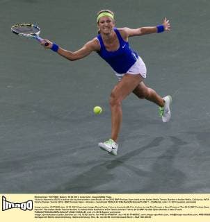 Victoria Azarenka (BLR) in action during the women s semifinals of the 2012 BNP Paribas Open held at the Indian Wells Tennis Garden in Indian Wells, California. WTA Tennis Damen Tennis 2012 - BNP Paribas Open - Women s Semifinals - ZUMAx54