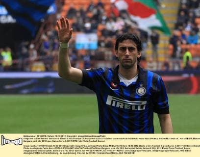Diego Milito Inter Milano 18 03 2012 Stadio S.Siro Football Calcio Serie A 2011 12 Inter vs Atalanta Foto Insidefoto Paolo Nucci 