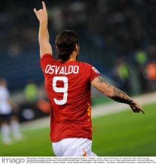 Football - soccer: Serie A, AS Roma - FC Genoa CFC 1893 , Pablo Osvaldo xHOCHxZWEIx xItalyxPhotoxPressx 