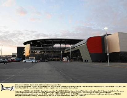 20.03.2012 Milton Keynes, England. Milton Keynes Dons. Stadium MK at sunset shortly before the NPower League 1 game. xSimonxGillx  ActionPlus11253048