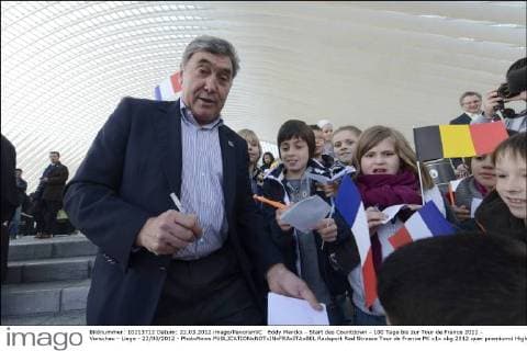 Eddy Merckx - Start des Countdown - 100 Tage bis zur Tour de France 2012 - Vorschau - Liege - 22 03 2012 - PhotoNews 